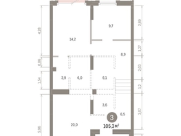 Продается 2-комнатная квартира ЖК Кварталы Драверта, дом 3, 105.33  м&sup2;, 15470000 рублей
