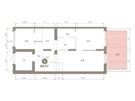 Продается 2-комнатная квартира ЖК Кварталы Драверта, дом 3, 105.65  м&sup2;, 15890000 рублей