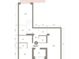 Продается 2-комнатная квартира ЖК Кварталы Драверта, дом 3, 108.95  м&sup2;, 16000000 рублей