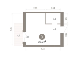 Продается Студия ЖК Кварталы Драверта, дом 4, 28.87  м&sup2;, 6130000 рублей