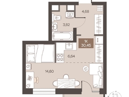 Продается Студия ЖК Заря, дом 1.1, 30.45  м&sup2;, 5100000 рублей