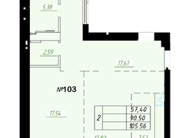 Продается 2-комнатная квартира ЖК Граф, 89.4  м&sup2;, 17280000 рублей