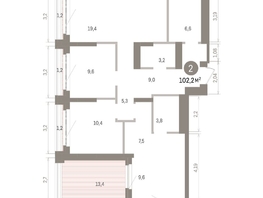 Продается 2-комнатная квартира ЖК Кварталы Драверта, дом 5, 102.2  м&sup2;, 16940000 рублей