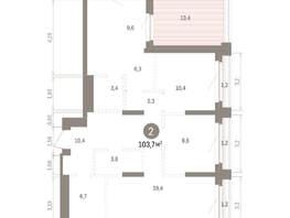 Продается 2-комнатная квартира ЖК Кварталы Драверта, дом 5, 103.69  м&sup2;, 16190000 рублей