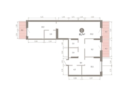 Продается 3-комнатная квартира ЖК Кварталы Драверта, дом 3, 91.73  м&sup2;, 13700000 рублей