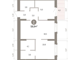 Продается 2-комнатная квартира ЖК Кварталы Драверта, дом 4, 59.9  м&sup2;, 11520000 рублей