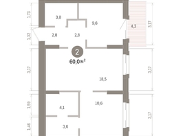 Продается 2-комнатная квартира ЖК Кварталы Драверта, дом 4, 59.97  м&sup2;, 11410000 рублей