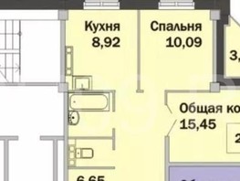 Продается 2-комнатная квартира Павла Нарановича ул, 52.4  м², 5500000 рублей