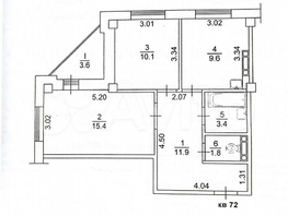 Продается 2-комнатная квартира Павла Нарановича ул, 52.2  м², 5670000 рублей