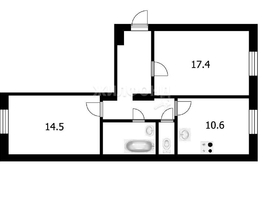 Продается 2-комнатная квартира Дзержинского ул, 59.4  м², 5890000 рублей