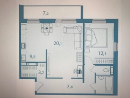 Продается 2-комнатная квартира Леонова ул, 65  м², 6425000 рублей