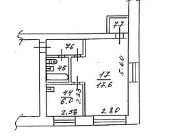Продается 1-комнатная квартира Кирова пр-кт, 30.5  м², 3200000 рублей