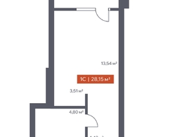 Продается Студия ЖК Ломоносов, 28.15  м&sup2;, 7605004 рублей