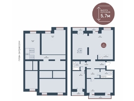 Продается 3-комнатная квартира ЖК Белозерский, корпус 1, 178.9  м&sup2;, 42633300 рублей