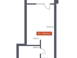 Продается Студия ЖК Ломоносов, 28.15  м&sup2;, 7136025 рублей