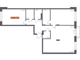 Продается 3-комнатная квартира ЖК Ломоносов, 113.76  м&sup2;, 19573576 рублей