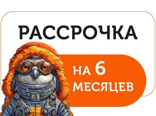 Рассрочка на 6 месяцев