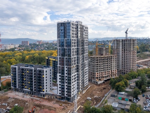 Рекордные объёмы строительства многоквартирных домов зафиксировали в октябре